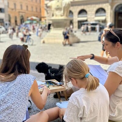 Private Family Scavenger Hunt & Art Lab Tour – Rome Landmarks