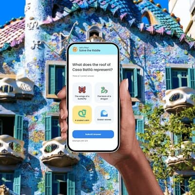 Barcelona self-guided city walking tour with audio & quizzes