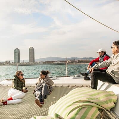 Barcelona: Premium Private Wine Tasting & Tapas in a Catamaran 4