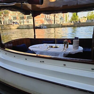 Amsterdam Private Dinner Cruise incl Drinks & 3-course Dinner 3hr 3