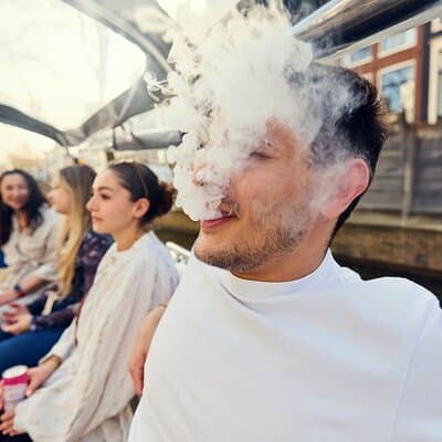 Amsterdam Smoke Friendly Coffee Shop Cruise on Covered Boat