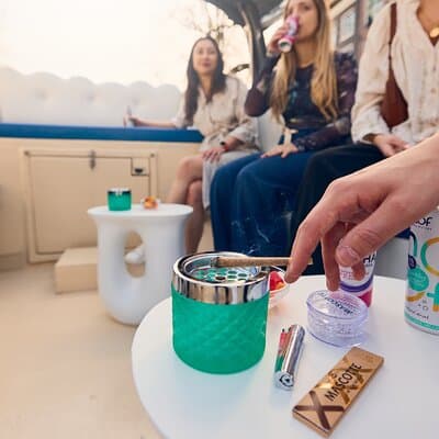 Amsterdam Smoke Friendly Coffee Shop Cruise on Covered Boat 3