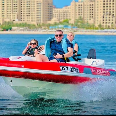 120 MINUTES Dubai Private Self-Drive SeaKart Jet Ski Boat Tour