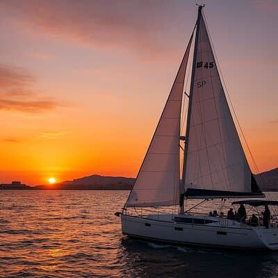 Barcelona Private Sail at Sunset or Day in a Big Boat + Drinks 2