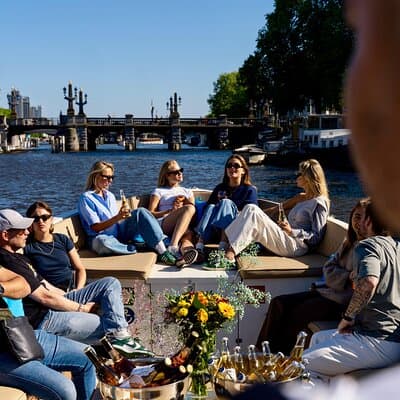 Amsterdam Canal Cruise in Open Boat with Unlimited Drinks Option 2