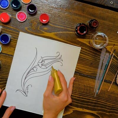 Istanbul Traditional Stained Glass Painting Workshop 4