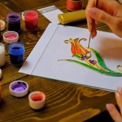 Istanbul Traditional Stained Glass Painting Workshop 5