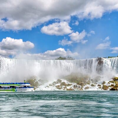 USA Side Maid of the Mist Boat and Cave of the Winds express tour