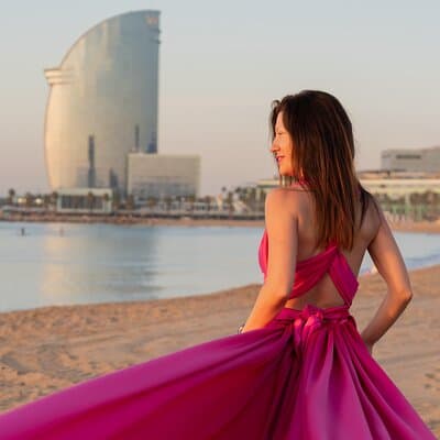 Barcelona Flying Dress photoshoot 2