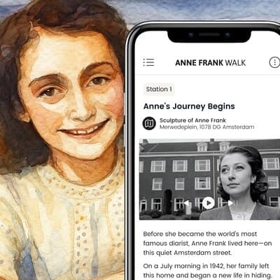 Anne Frank Walk: An AI Immersive Mobile Guided Tour in Amsterdam