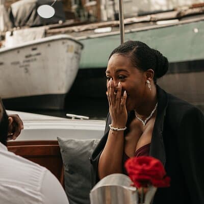 Private Marriage Proposal Canal Cruise Amsterdam w Bubbles/Roses 5