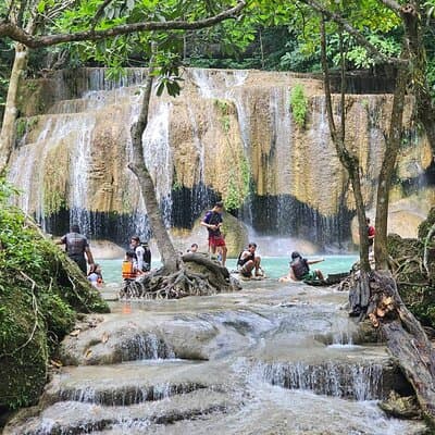 Private Tour to Erawan Waterfall and Boat Tour in Kanchanaburi