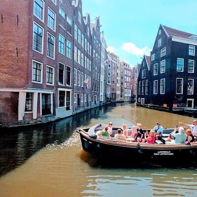 Amsterdam Canal Tour by Open Boat – 90 min Small Group Experience