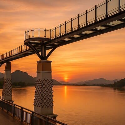 Bangkok: Erawan & Kanchanaburi Skywalk Day Tour 2