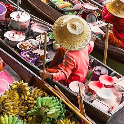 Private Tour to Maeklong Railway Market and Floating Market