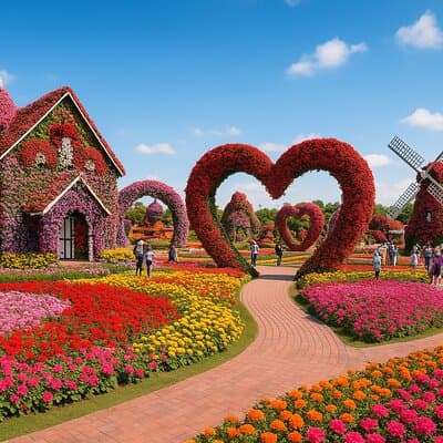 Dubai Miracle Garden Entry Tickets with Optional Hotel Transfers