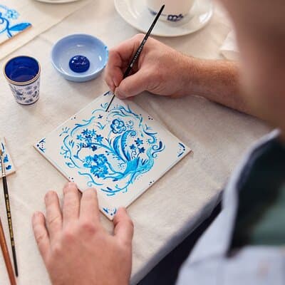 Amsterdam Traditional Dutch Blue Tile Painting Workshop 3