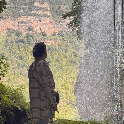 Day Trip from Barcelona: Waterfall & White Madonna Sanctuary