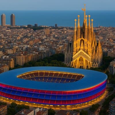 Barcelona Private Experience Premium match and Gaudi Tour