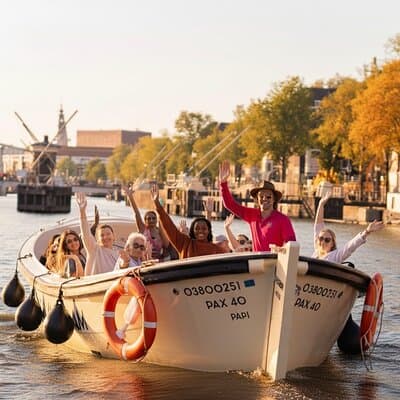 Amsterdam 90 minutes Canal Cruise with bar and snacks on board. 3