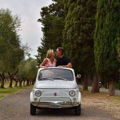 Catacombs, Appian, Aqueducts, in a Fiat500 with a local, Pick-up 3