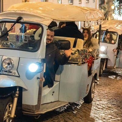 Lisbon Christmas Lights Tuk-Tuk Tour with Local Guide
