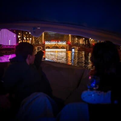 Amsterdam Light Festival Canal Cruise + Unlimited Drinks Option 3