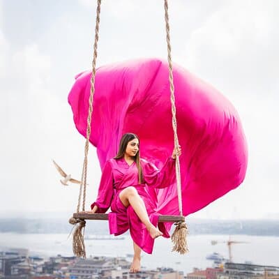 VIP Rooftop Flying Dress Photoshoot 4