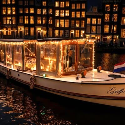 Amsterdam 2 Hours Candle Light Canal Cruise Tour