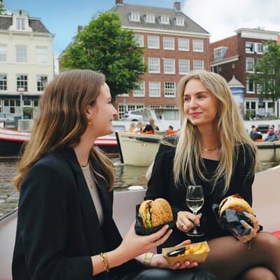 Amsterdam: Burger Cruise departure from Anne Frank House