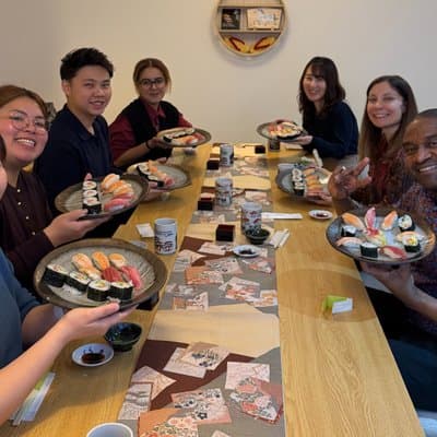 Asakusa Tokyo Sushi Making Class : Sake Ceremony & Whisk Matcha 5