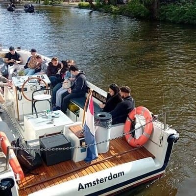 420 Official Smoking Boat Tour in Amsterdam