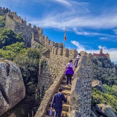 Sintra Full-Day: Pena, Moorish Castle & Regaleira with Tickets