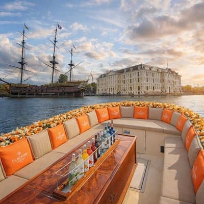 Amsterdam Luxury Canal Cruise + Unlimited Drinks & Bites option