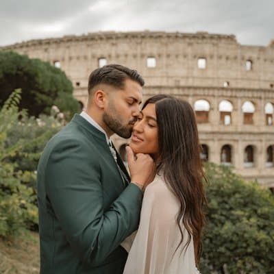 Rome : Photoshoot at Iconic Landmarks(Trevi Fountain & Colosseum) 3