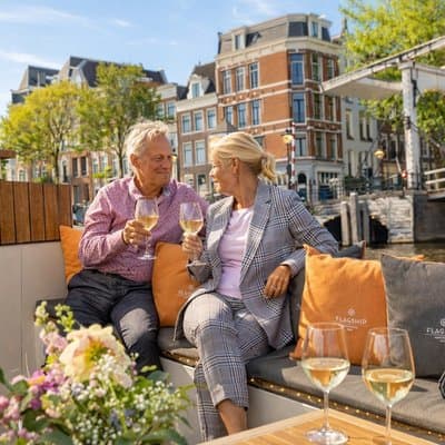 Amsterdam German Canal Cruise with Unlimited Drinks option 3