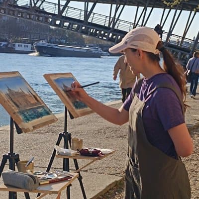 Paris Watercolor Workshop β Create Your Own Framed Paris Souvenir 4