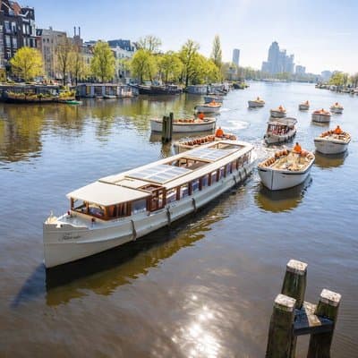 Amsterdam Luxury Canal Cruise + Unlimited Drinks & Bites option 4