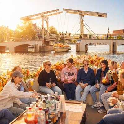 Amsterdam Luxury Canal Cruise + Unlimited Drinks & Bites option 3