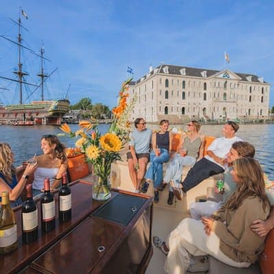 Amsterdam German Canal Cruise with Unlimited Drinks option