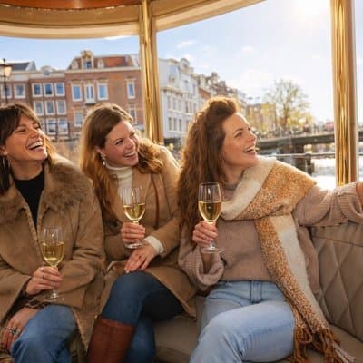 Amsterdam Classic Saloon Boat Cruise with Drinks and Cheese 2