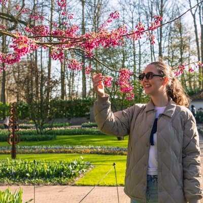 From Amsterdam: Keukenhof Ticket, Transfer & Live Guide Option 5