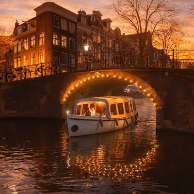 Private Marriage Proposal Canal Cruise Amsterdam w Bubbles/Roses 4