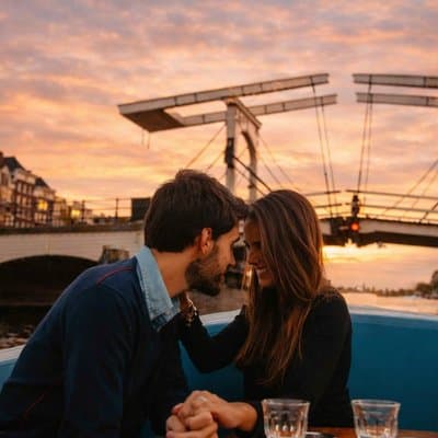 Private Marriage Proposal Canal Cruise Amsterdam w Bubbles/Roses