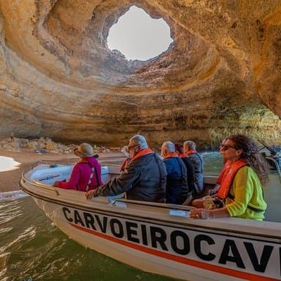 Algarve Tour from Lisbon with Boat Ride to Benagil Caves