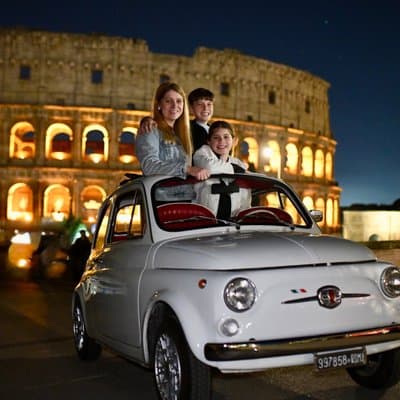 Rome Fiat 500 day&night vintage Experience, with Roman photographer 3