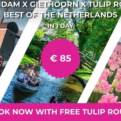 Daytrip Tour from Amsterdam to Zaanse Schans and Giethoorn