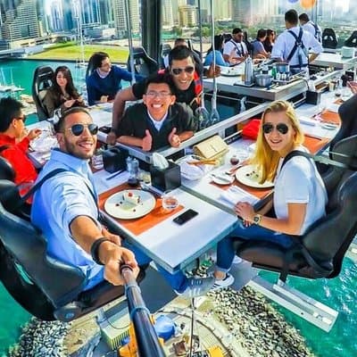 Dinner In The Sky at Dubai Marina with Optional Transfers