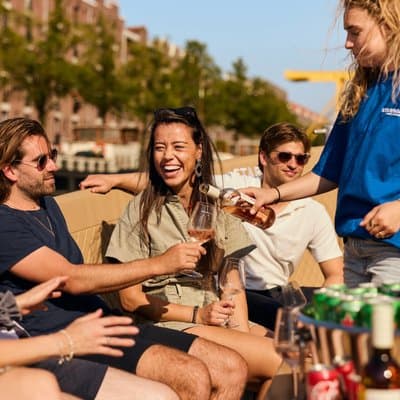 Amsterdam: Canal Booze Cruise with Unlimited Drinks Option 2